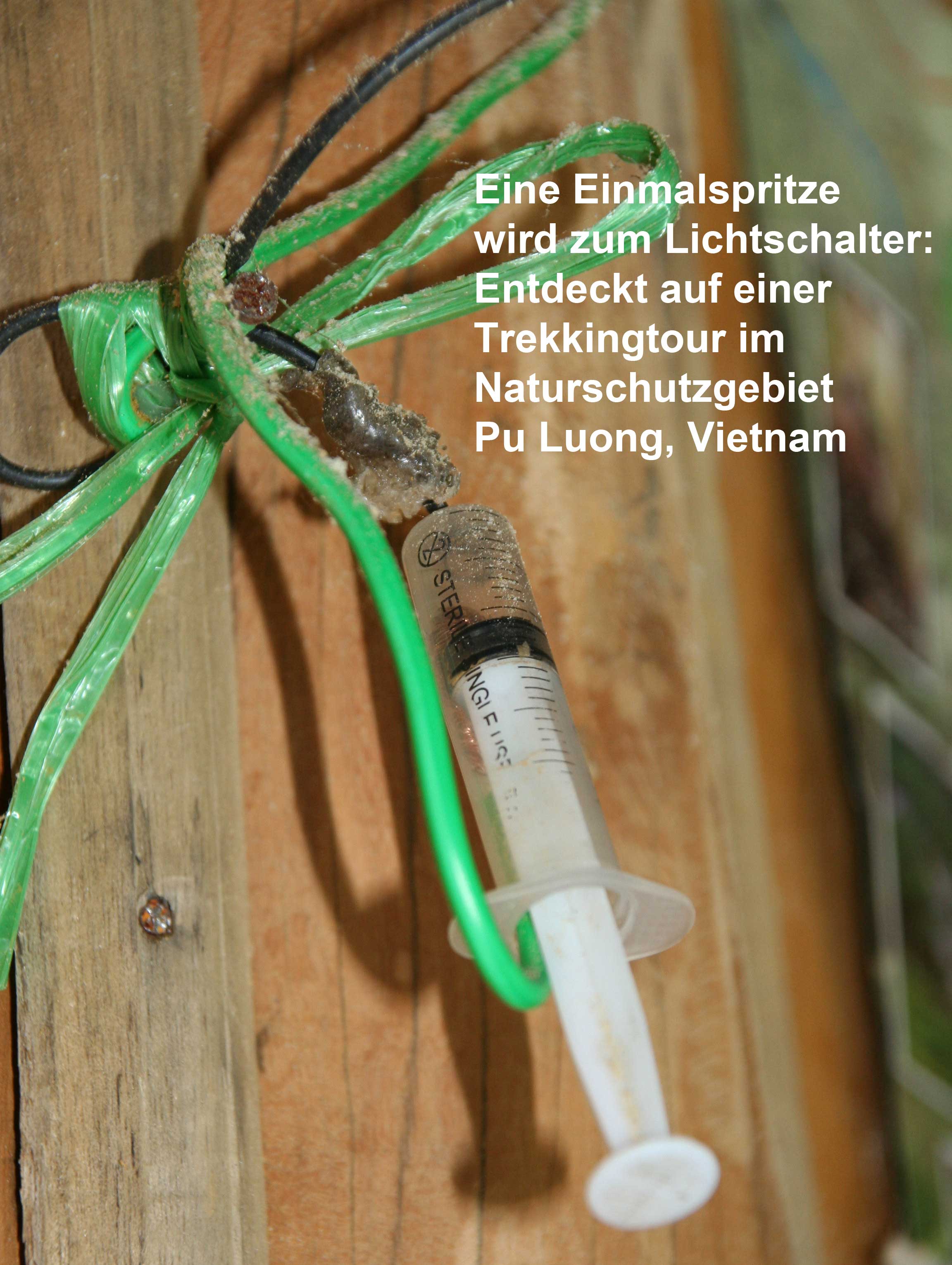 Lichterschalter Einmalspritze 4, ungewöhnliche technische Lösung
