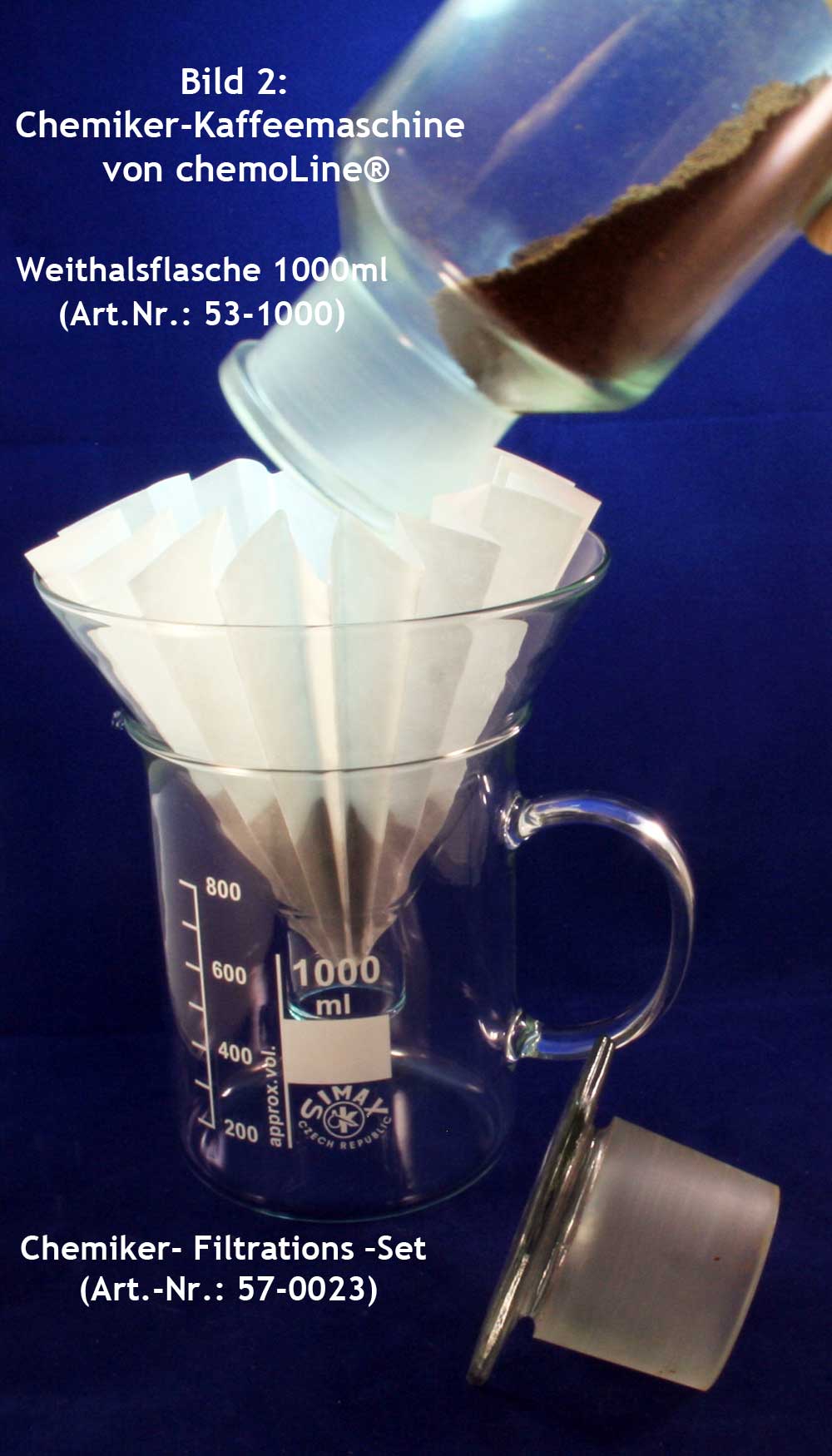 Chemiker-Kaffemaschine 2, Filterkaffee zubereiten
