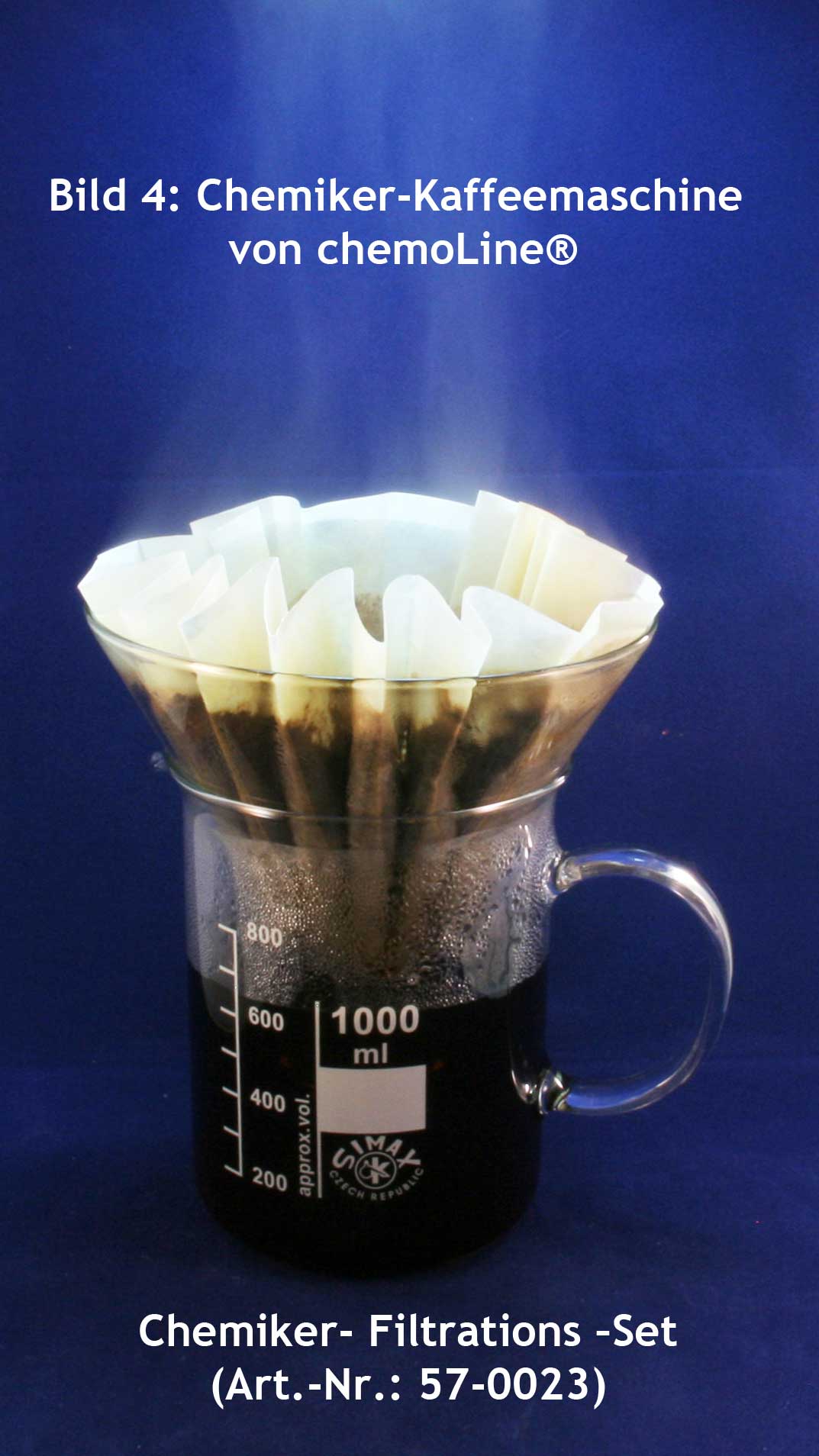 Chemiker-Kaffemaschine 4, Filterkaffee zubereiten