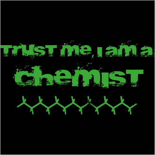 Chemie-Damen T-Shirt, Shirt für Chemielaborantin, Chemotechnikerin, Chemikerin