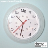 Wanduhr "Chemiezeiten" Geschenke für Chemie- und Labor -Mitarbeiter