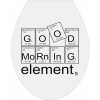 good morning elements - Sticker auf Klodeckel