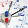 Maxima-Minima- Einstellung bei Thermometer 