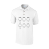 Farbe: weiss 5-Ring Heterocyclen-Poloshirt