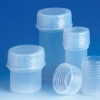 VITLAB® Probendosen mit flüssigkeitsdichten Schraubkappen aus dem Fluorkunststoff PFA.