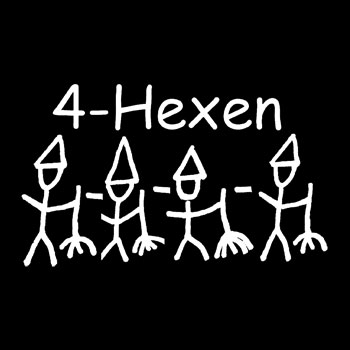 Ausschnitt Kapuzenpullover 4-Hexen