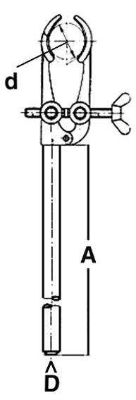 Universal-Stativklammern, Stativklemmen, Chemie- und Physikunterricht, Laborzubehör