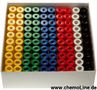 Waschvials mit Diffusions cups