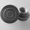 20mm Injektionsstopfen, grau, Chlorbutyl, 48° Shore A