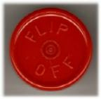 13mm Flip-Off Kappe, Mittelabriss, rot