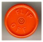 20mm Flip-Off Kappe, Mittelabriss, orange