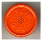 20mm Flip-Off Kappe, Mittelabriss, orange 20mm Flip-Off Kappe, Mittelabriss, orange