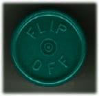 20mm Flip-Off Kappe, Mittelabriss, dunkelgrün