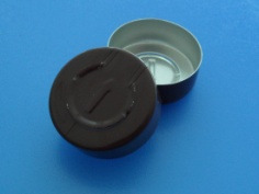 20mm Ganzabrisskappe, dunkelbraun lackiert 20mm Ganzabrisskappe, dunkelbraun lackiert