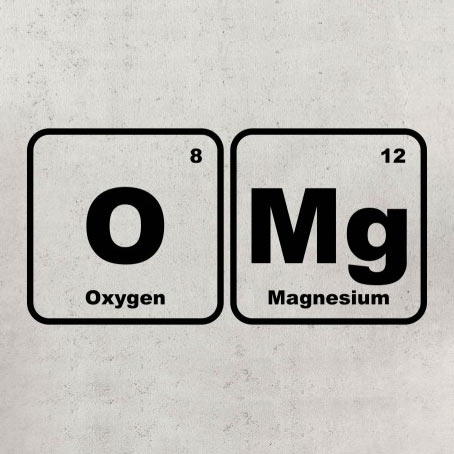 Chemie- Wandaufkleber OMg- mit den chemischen Symbolen des Periodensystems der Elemente verschenken