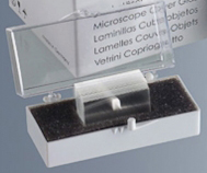 Deckgläser in Kunststoff-Scharnierschachteln Inhalt: 100 Stück zum Mikroskopieren