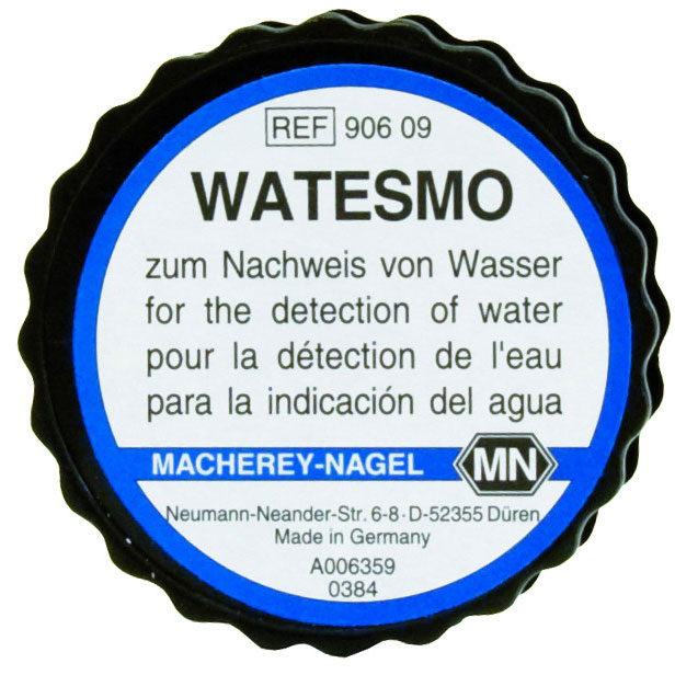 Testpapier Watesmo, Machery-Nagel, Zum einfachen Nachweis von Wasserdampf in Gasströmen