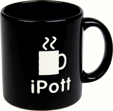 Keramikbecher iPoott, Kaffeetasse für iPod Fans