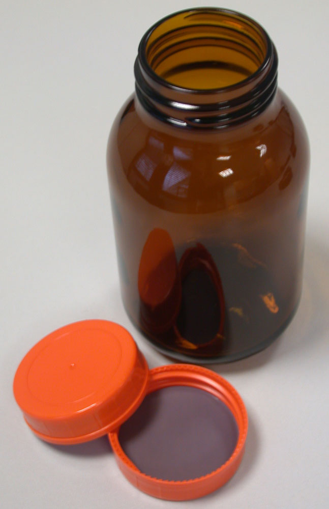 Braunglas-Weithals-Lackaufbewahrungsflasche für lösemittelhaltige Farblacke