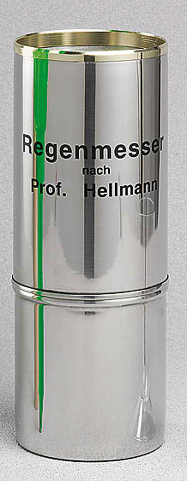 Niederschlagsmesser nach Prof.Hellmann, der kleine Hellmann Regenmesser