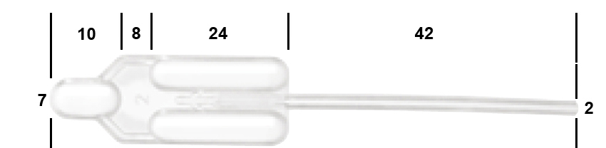 Skizze 0,1ml -- Pasteur-Kunststoff Pipetten 84mm lang Skizze 0,1ml -- Pasteur-Kunststoff Pipetten 84mm lang