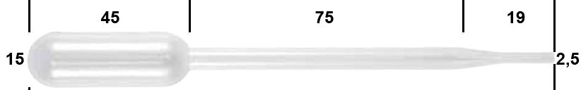 6ml Makro Pasteur-Plast Pipetten 149mm Tropfen 50µl 6ml Makro Pasteur-Plast Pipetten 149mm Tropfen 50µl Einweg-Transferpipetten aus PP-Plastik
