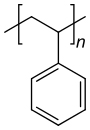 Strukturformel von Polystyrol