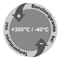 Englerkolben - verwendbarer Temperaturbereich