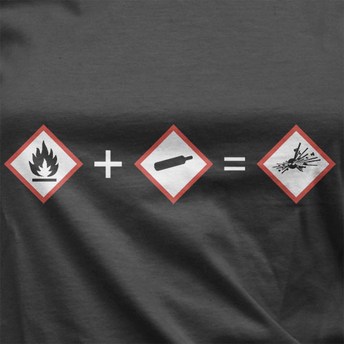 Longsleeve-Shirts GHS REACH Langarm-Shirt, Laborbekleidung für Gefahrgutbeauftragte