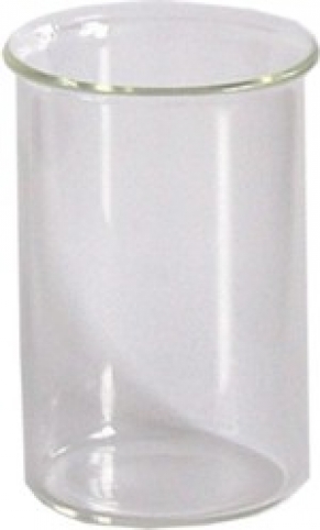 ungraduiertes, unbedrucktes Becherglas (Bechergläser), Laborbecher ohne Skala,  Berzelius-Becher aus Laborglas