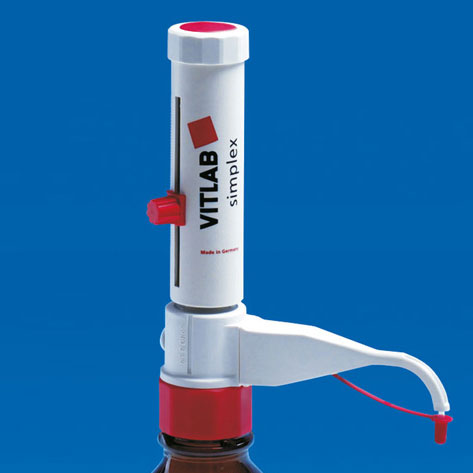 VITLAB simplex Flaschenaufsatz-Dispenser Volumen variabel einstellbar