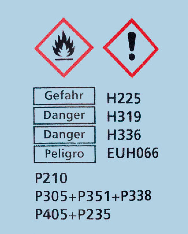 GHS Aufdruck VITsafe Sicherheitsspritzflaschen Weithals