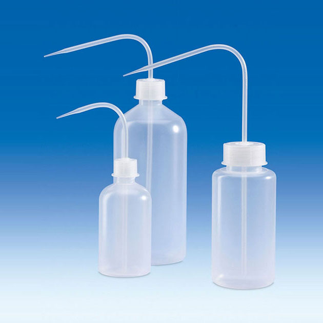 Laborspritzflaschen mit Spritzflasche aus PE-LD und Dosier-Spritzaufsatz aus PP-Kunststoff naturfarben, VITLAB
