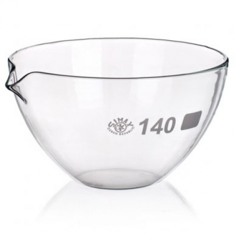 Abdampfschale mit Ausguss und flachem Boden - kaufen bei chemoLine