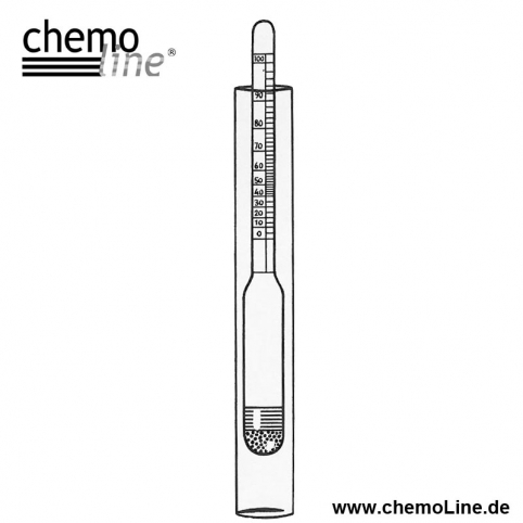 Alkoholmessgerät mit Thermometer zur Messung von Schnaps