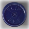 20mm Flip-Off Kappe, Mittelabriss, dunkelblau
