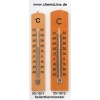 Kellerthermometer mit Aufhängöse, Kapillarthermometer, Glaskapillare mit blauer Alkoholfüllung