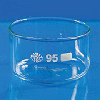 Labor-Kristallisierschalen ohne Ausguss und flachem Boden aus SIMAX-Boro3.3-Glas