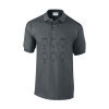 Farbe: grau 5-Ring Heterocyclen-Poloshirt