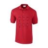 Farbe: rot 5-Ring Heterocyclen-Poloshirt