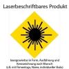 lasergravierbar mit Firmenlogo, Name, individueller Skala...