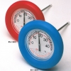 Schwimmbad-Thermometer als Rundthermometer (Ablesung von oben!)
