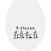 4-Hexen-Sticker auf Toilettendeckel