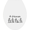 4-Hexen-Sticker auf Toilettendeckel